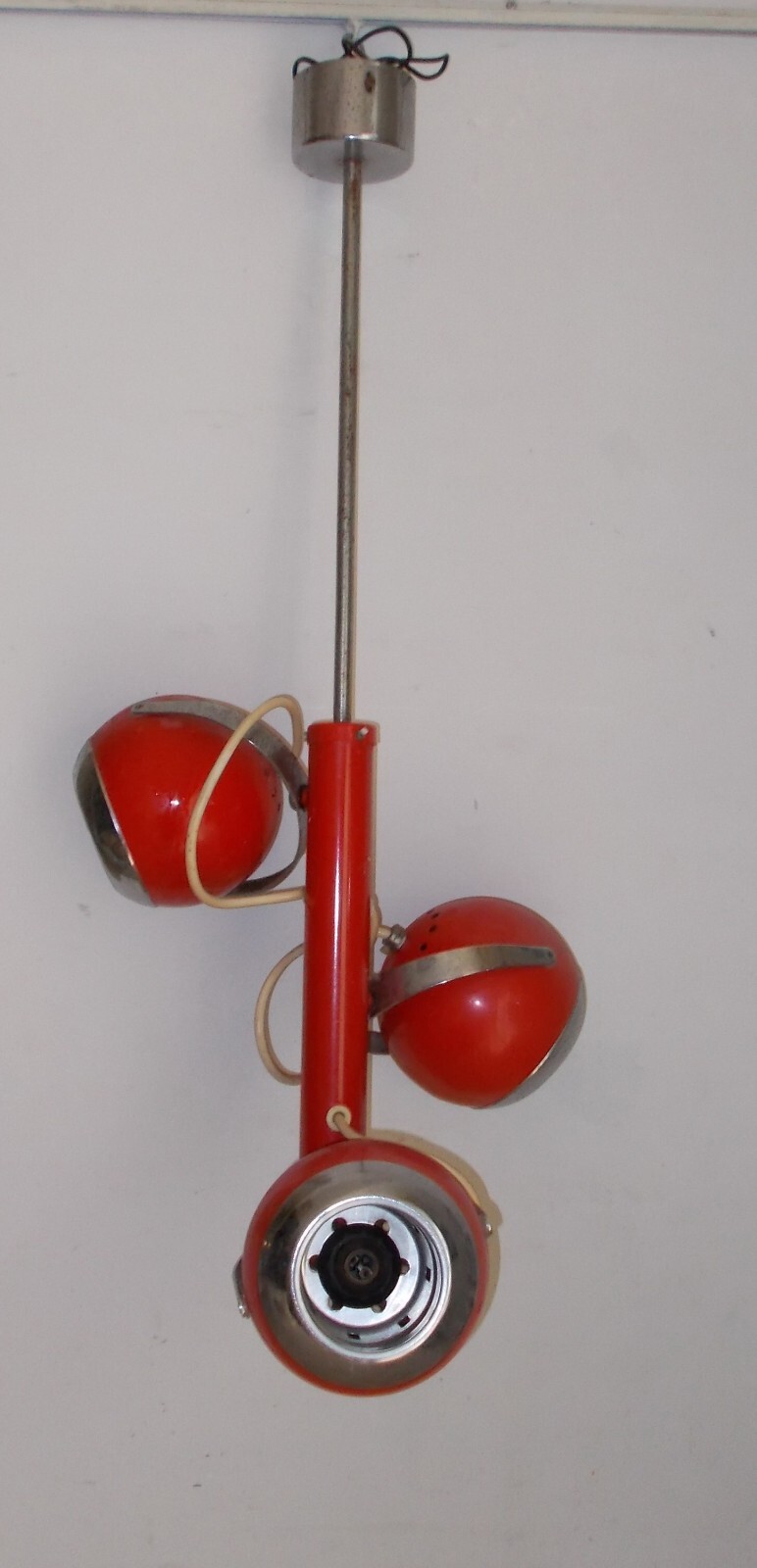 Lampada Artistica A Sospensione In Stile Modernariato