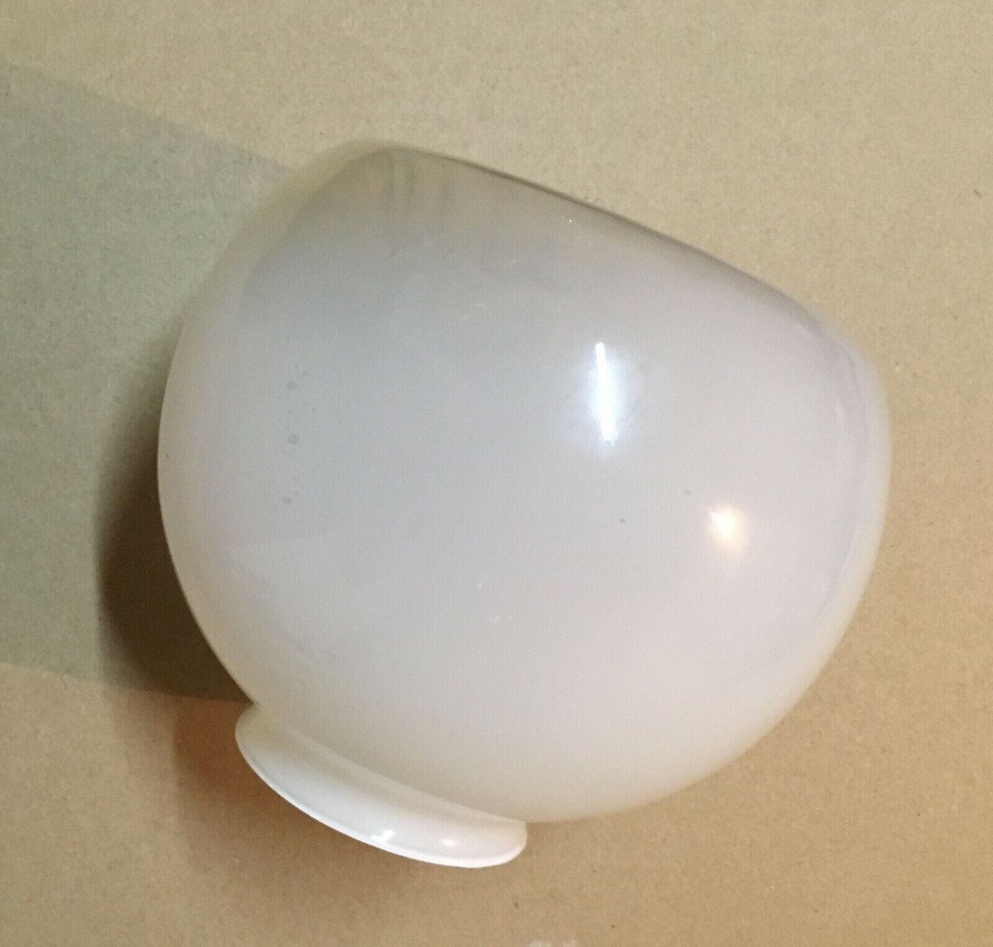 Coppa Per Lampada In Vetro Di Murano Con Introflessioni