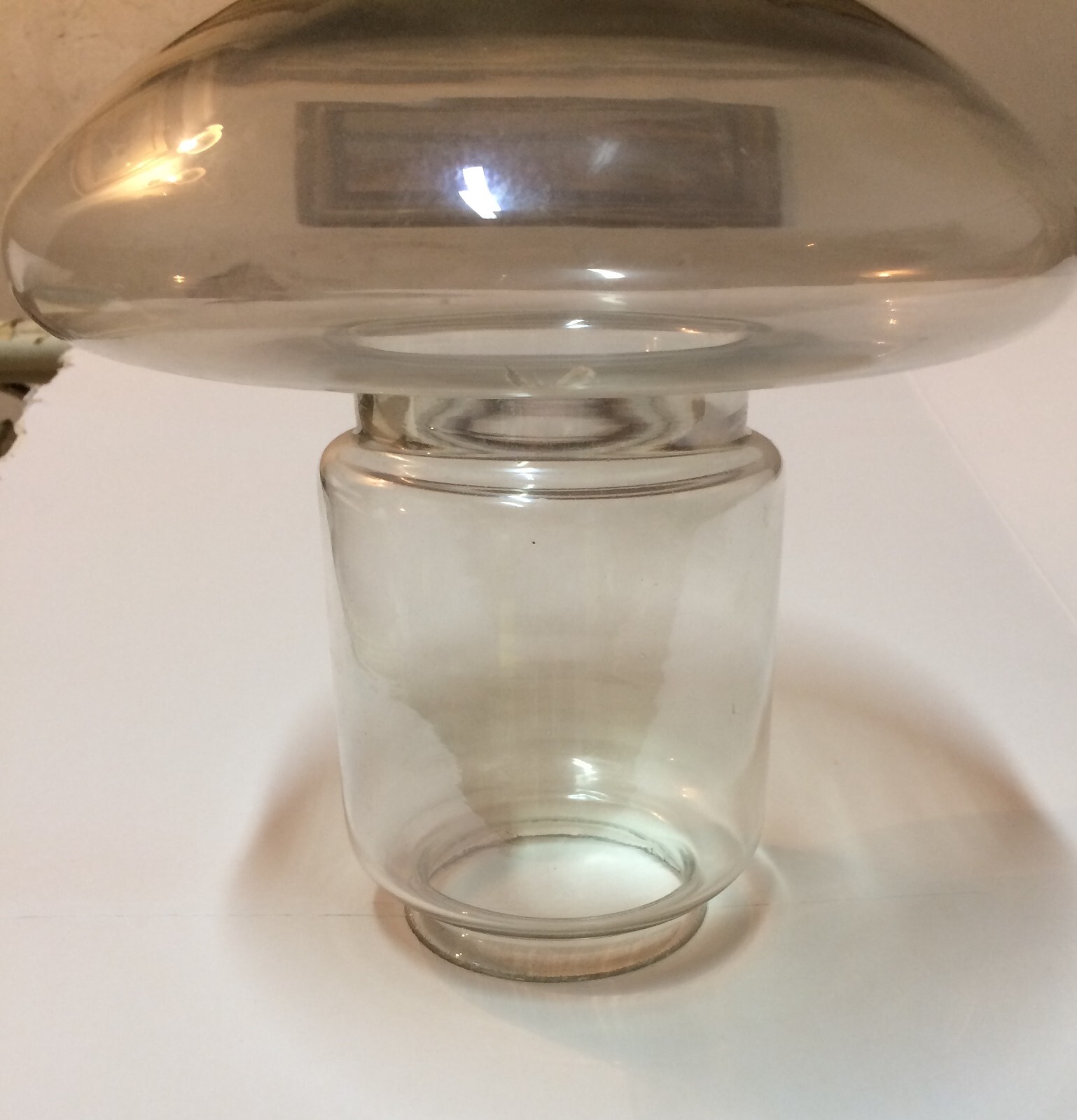 Coppa In Vetro Per Lampada O Lampadario Fungiforme