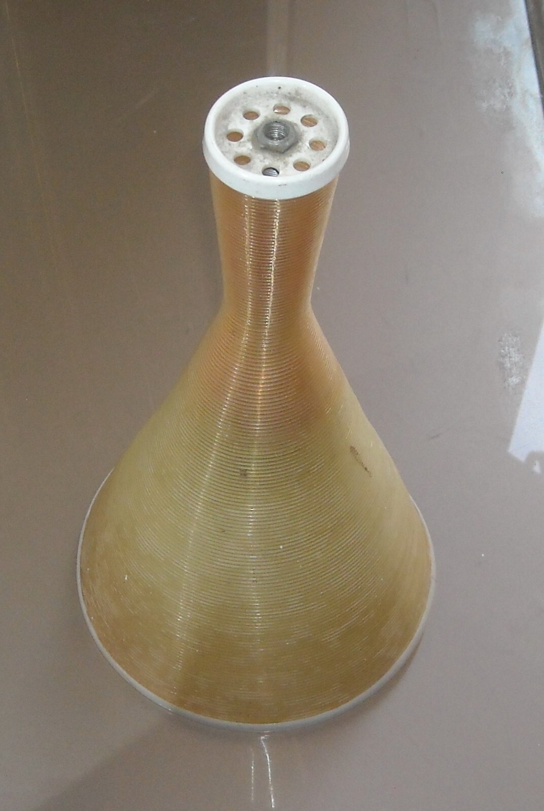 Inusuale Lampada A Sospensione In Plastica Gialla