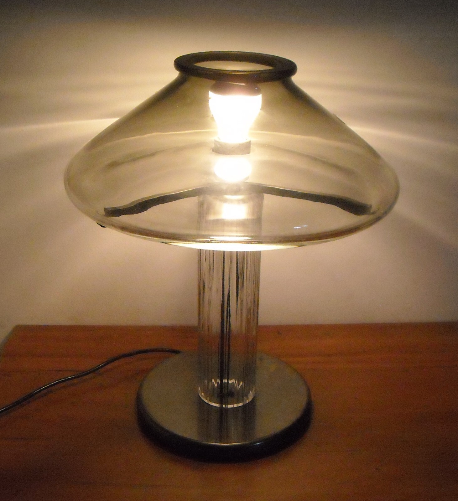 Lampada Da Tavolo Leucos In Vetro Di Murano (circa 1960 1970)