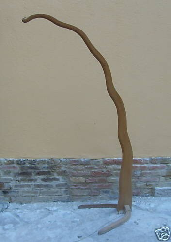 Lampada Da Terra In Legno Curvato, Anni '50