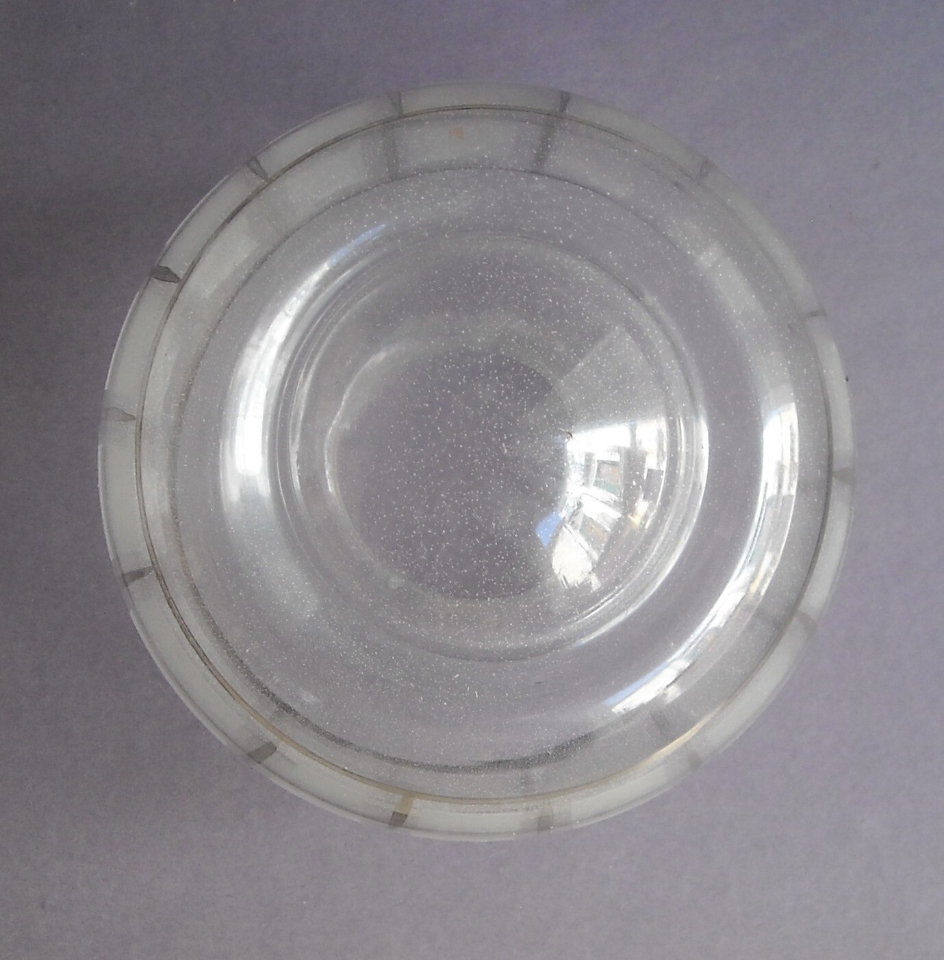 Inusuale Lampadario d'Epoca In Metallo Cromato E Vetri