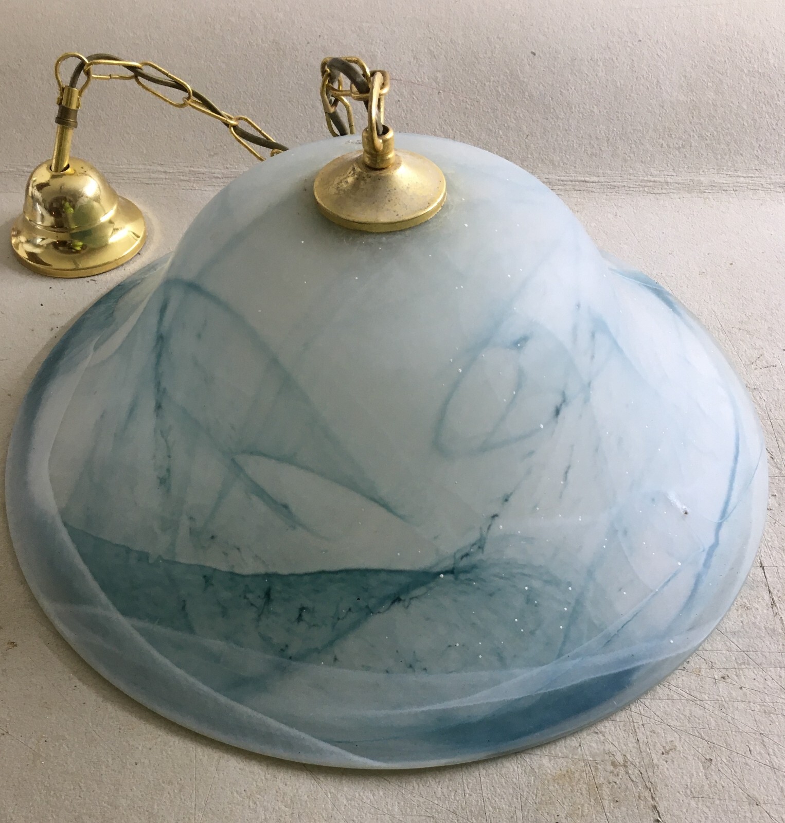 Lampada A Sospensione In Vetro Artistico Stile Murano, Anni '80