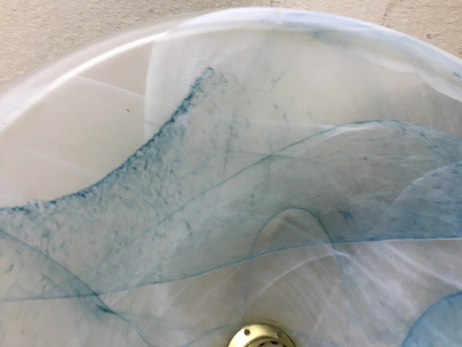 Lampada A Sospensione In Vetro Artistico Stile Murano, Anni '80