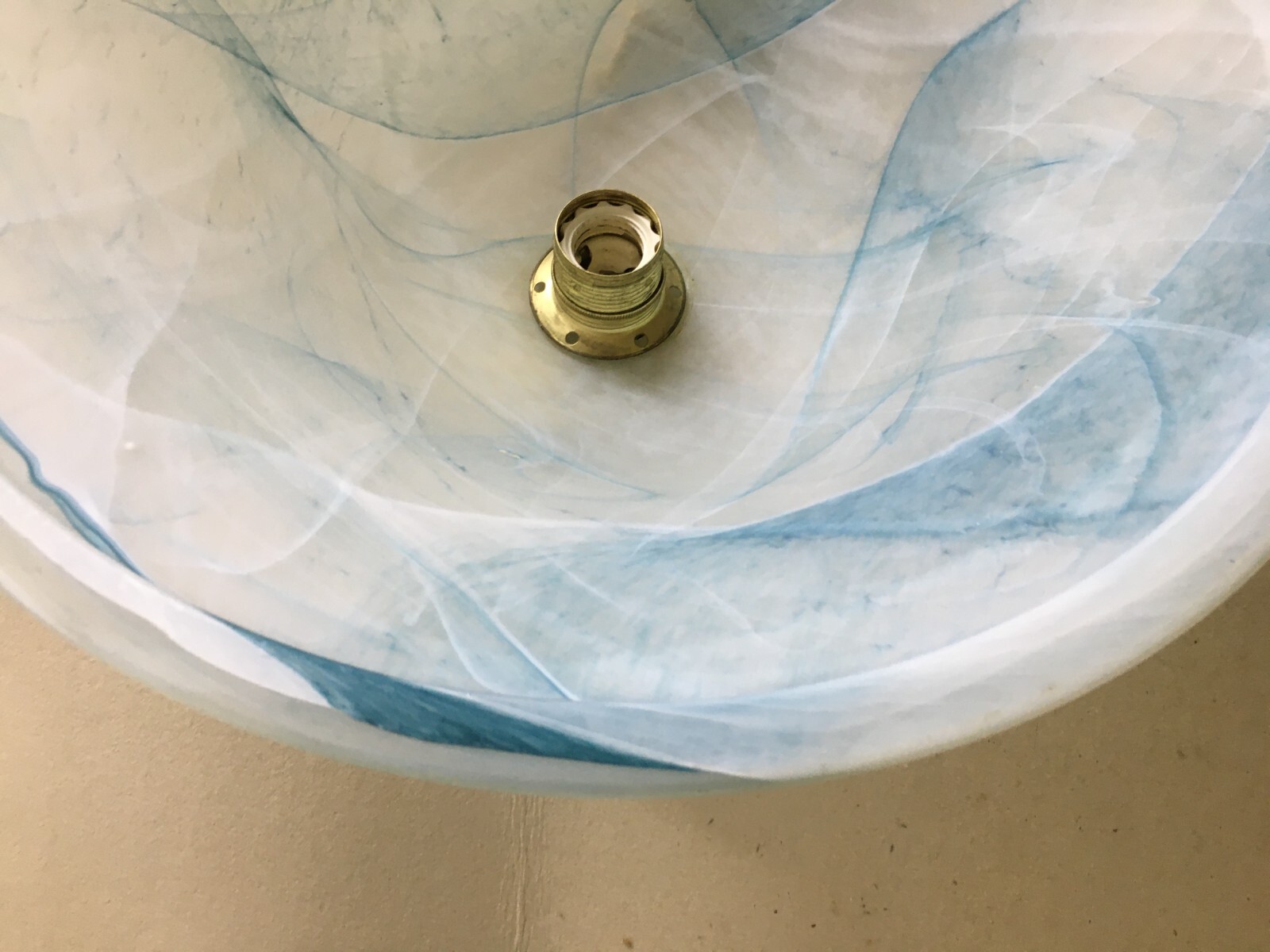 Lampada A Sospensione In Vetro Artistico Stile Murano, Anni '80