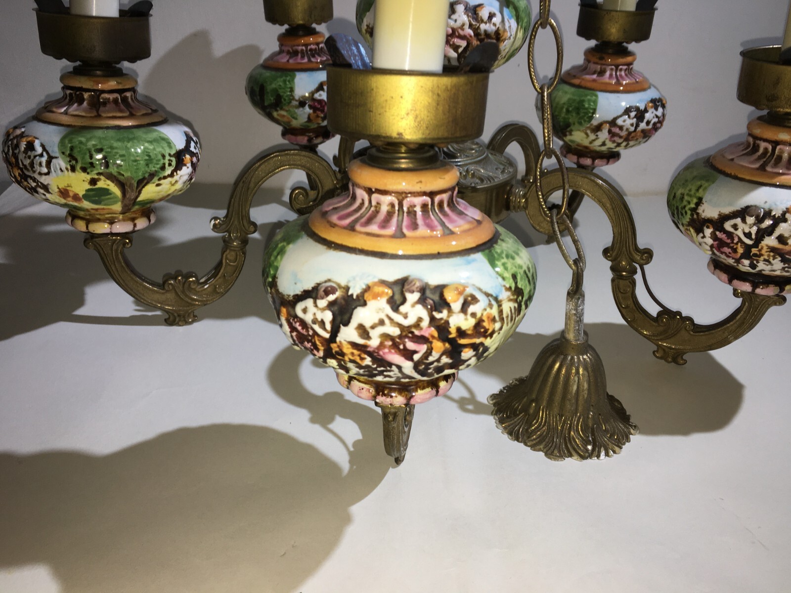 Lampada A Sospensione In Vetro Artistico Stile Murano, Anni '80