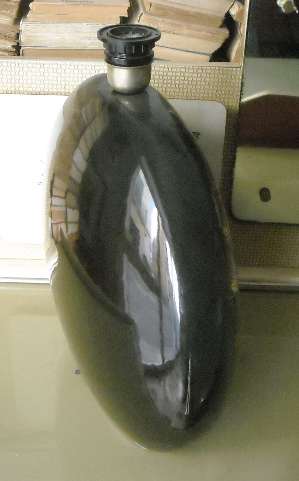 Lampada Da Tavolo Decorativa In Ceramica Dipinta Con Pavone Afrodite