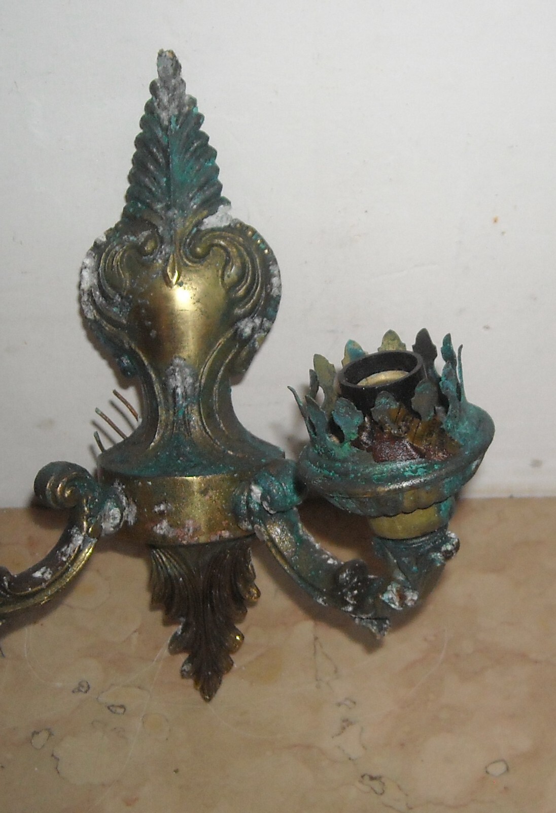 Set Di Quattro Lampade Da Parete Decorative (appliques) A Motivi Vegetali