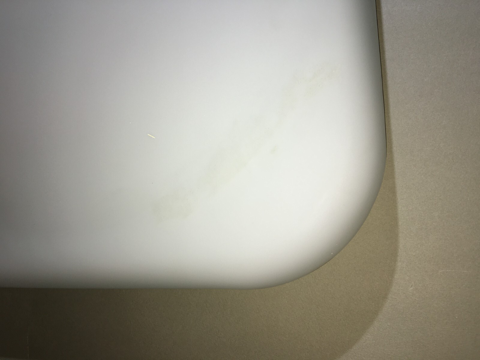Lampada Plafoniera In Vetro Bianco Con Bolla