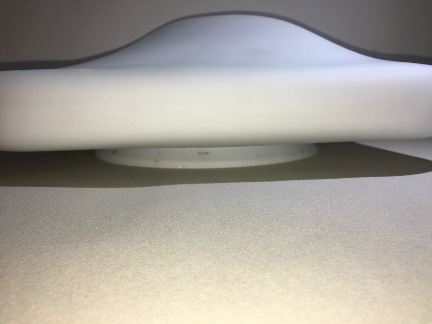 Lampada Plafoniera In Vetro Bianco Con Bolla