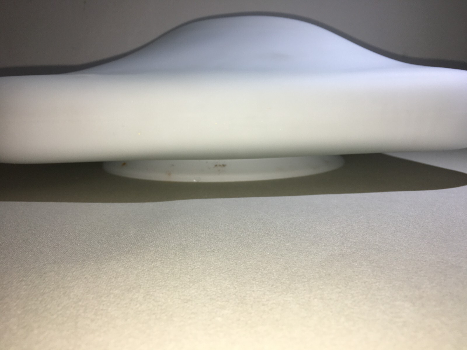 Lampada Plafoniera In Vetro Bianco Con Bolla