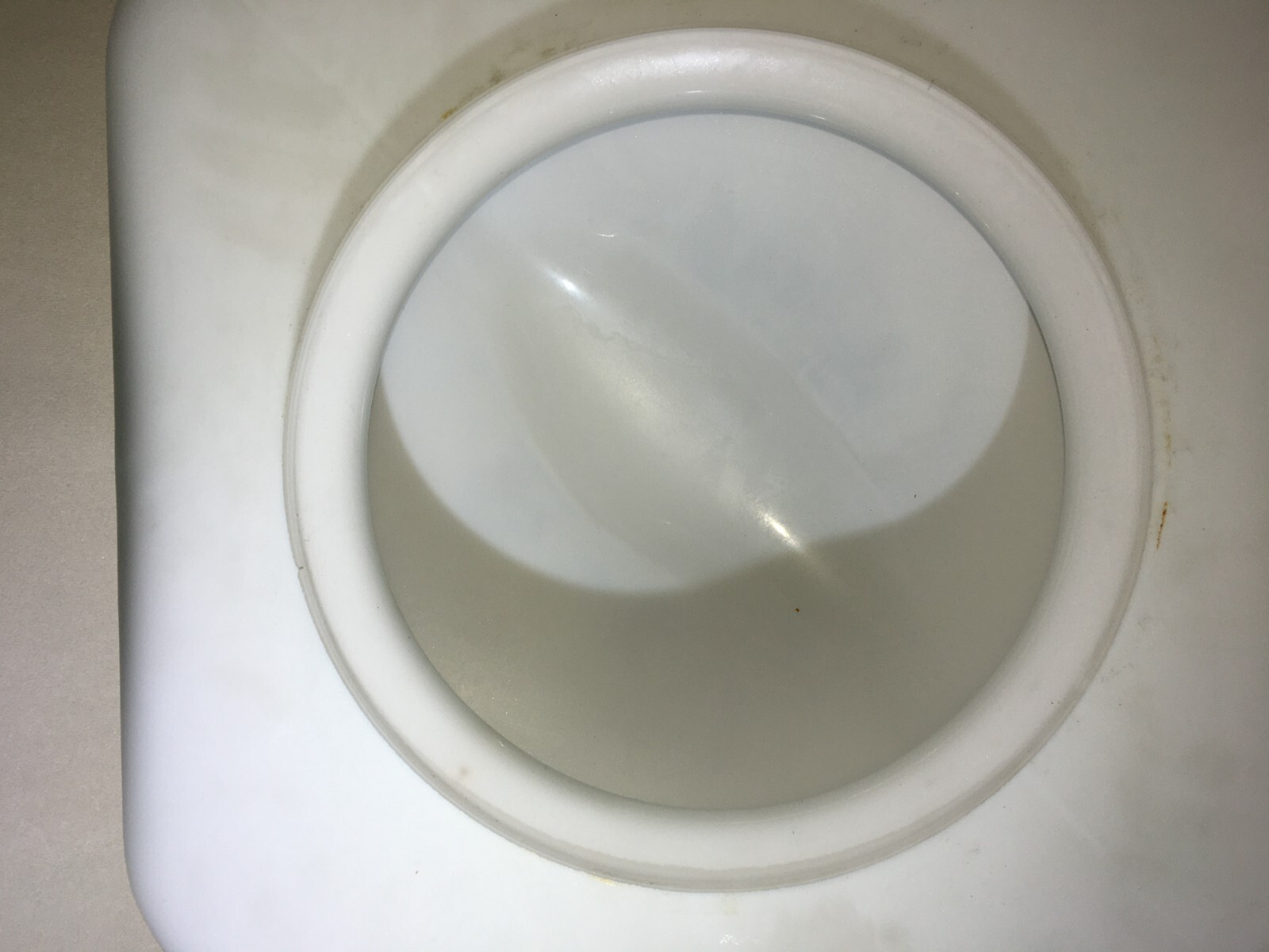 Lampada Plafoniera In Vetro Bianco Con Bolla
