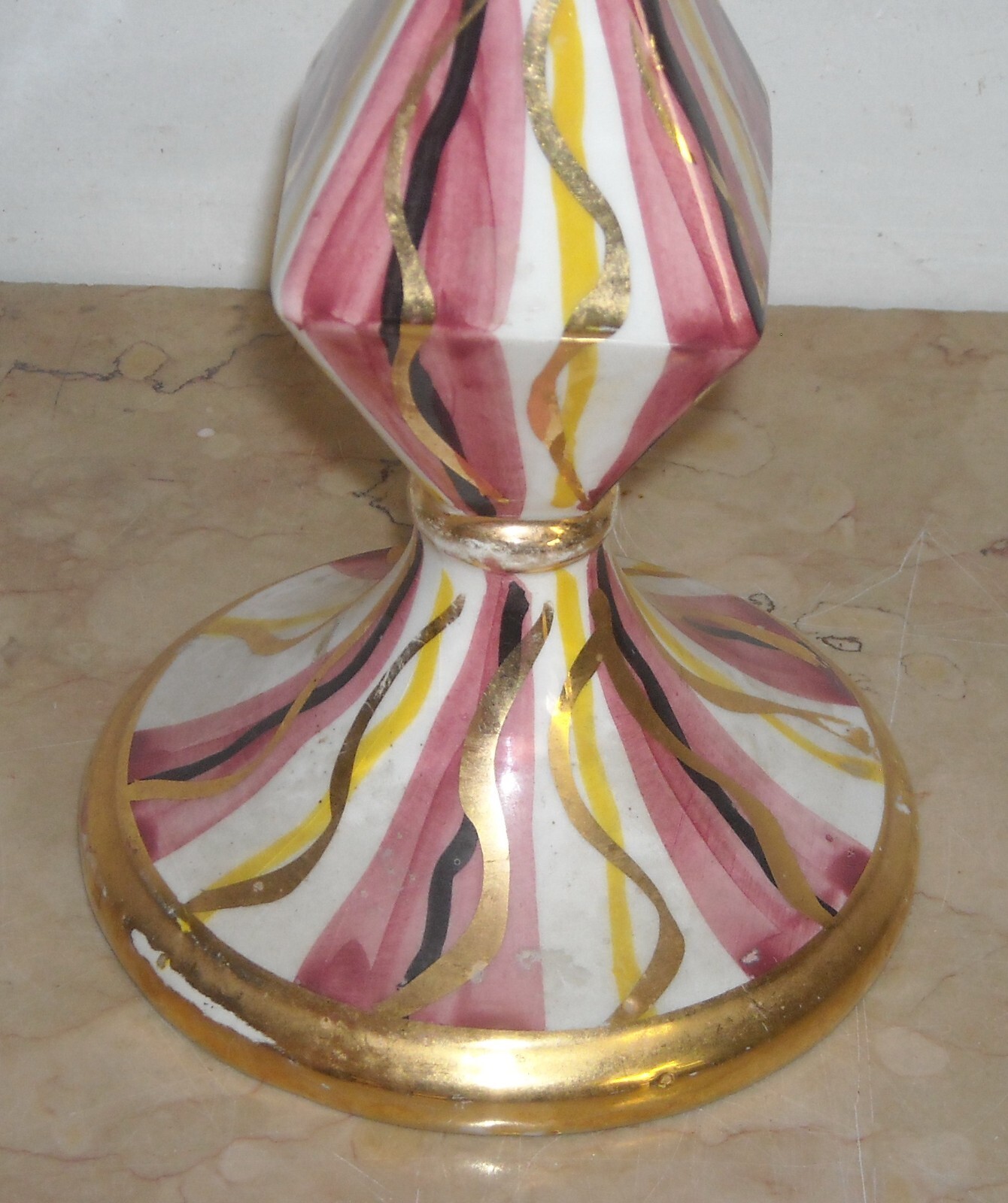Lampada In Ceramica Policroma Con Dorature CEDAP