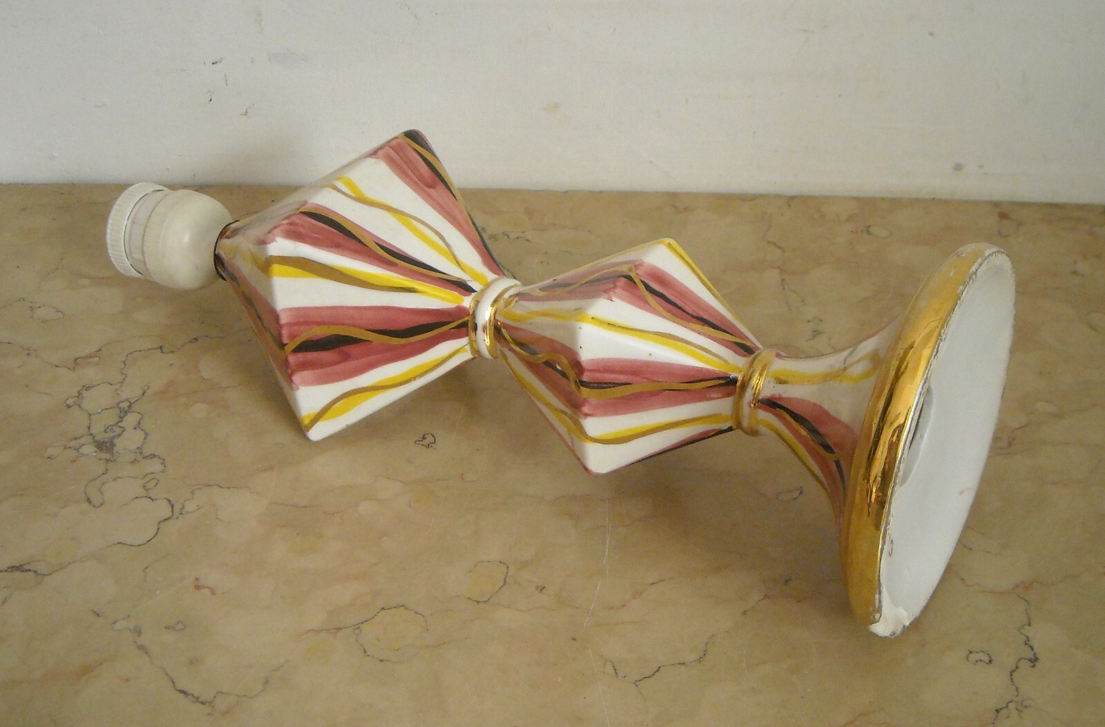 Lampada In Ceramica Policroma Con Dorature CEDAP