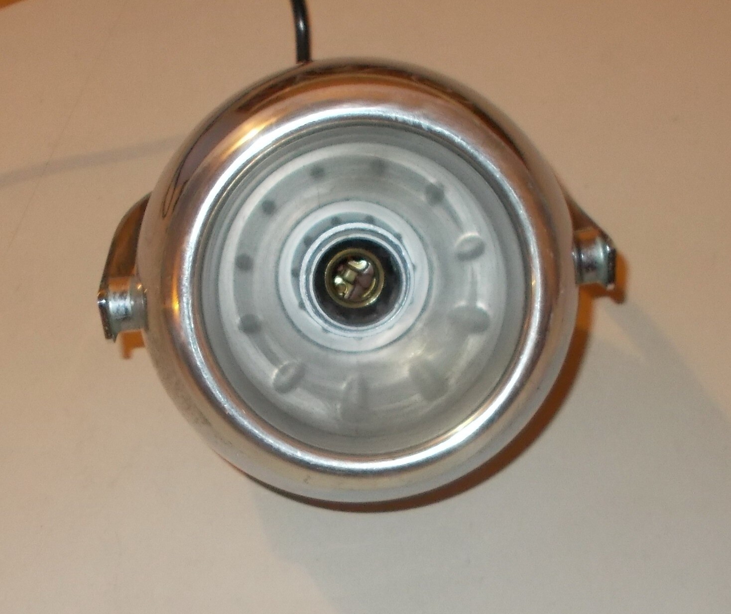 Modernariato, Design, Lampada A Sospensione O Applique, Metallo Cromato, Globo
