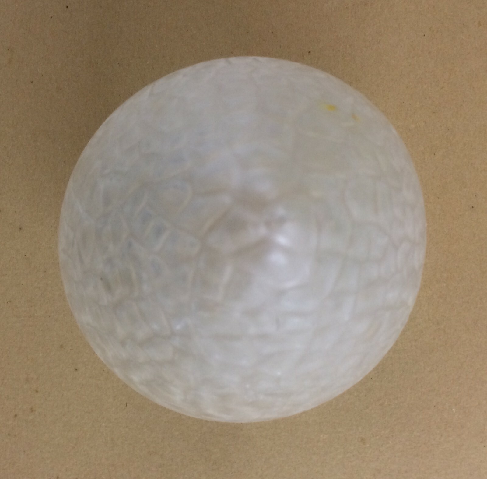 Coppa Per Lampada In Vetro Con Decoro In Rilievo