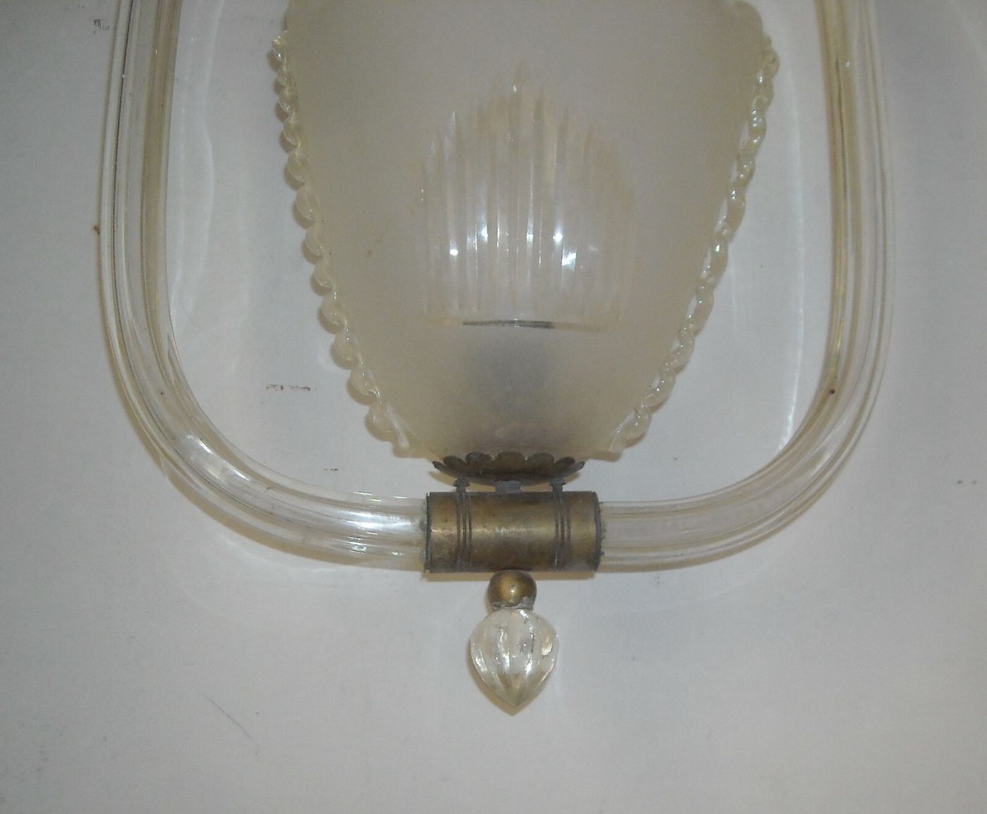 Lampadario A Sospensione In Vetro Di Design E Modernariato