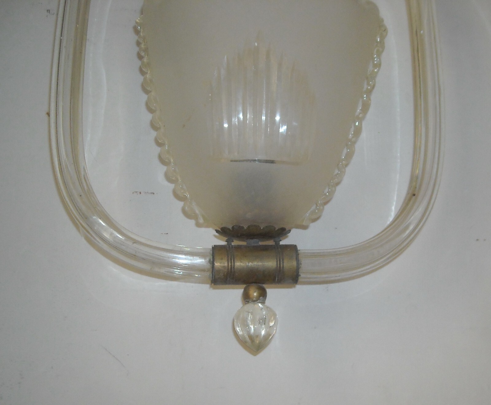Lampadario A Sospensione In Vetro Di Design E Modernariato