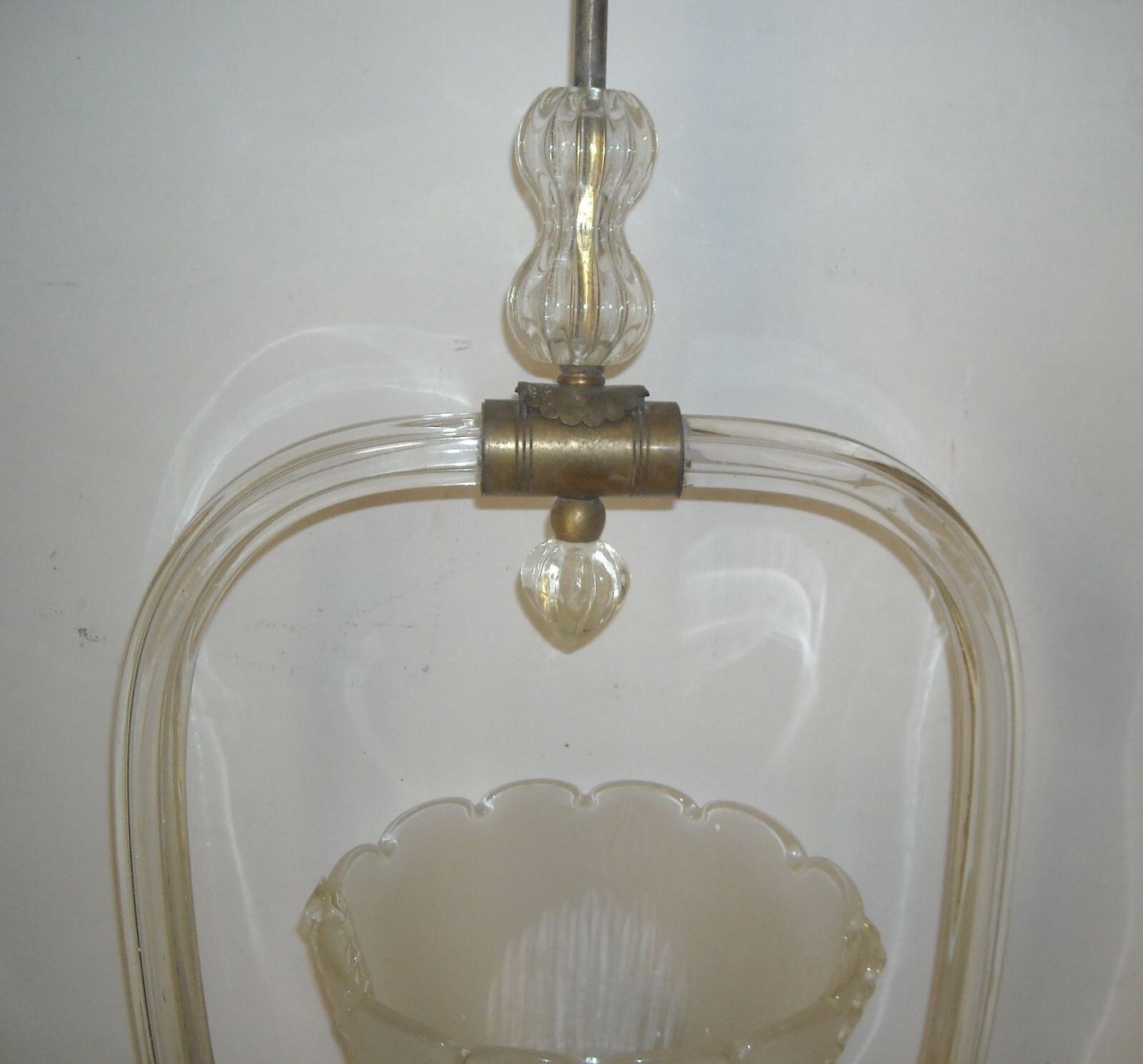 Lampadario A Sospensione In Vetro Di Design E Modernariato