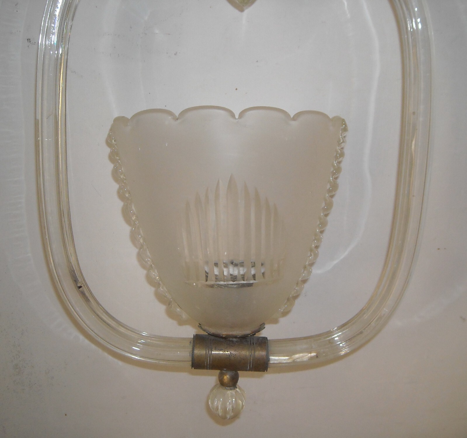 Lampadario A Sospensione In Vetro Di Design E Modernariato