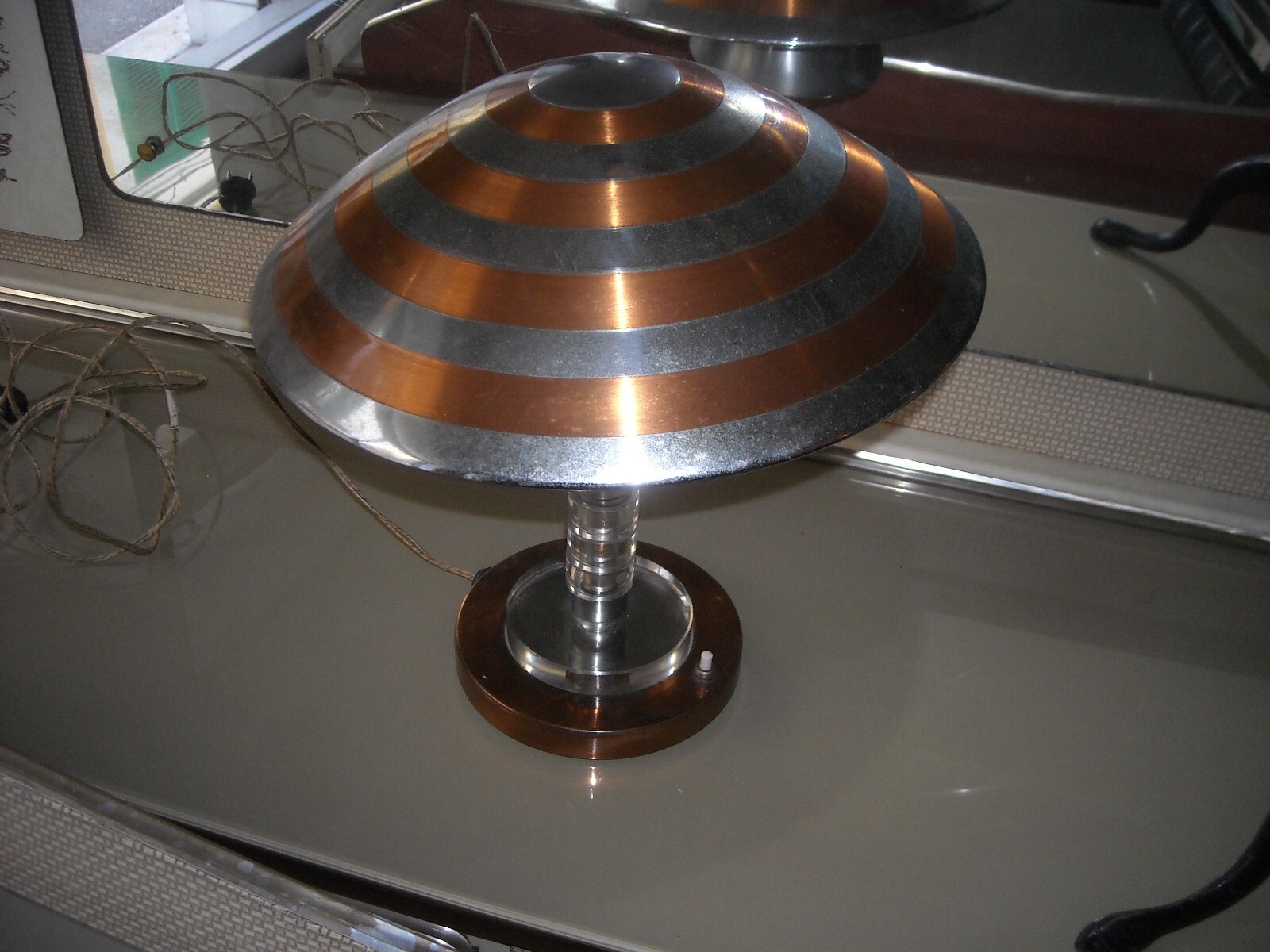 Lampada Da Tavolo Decorativa In Stile Modernariato, Era Ponti