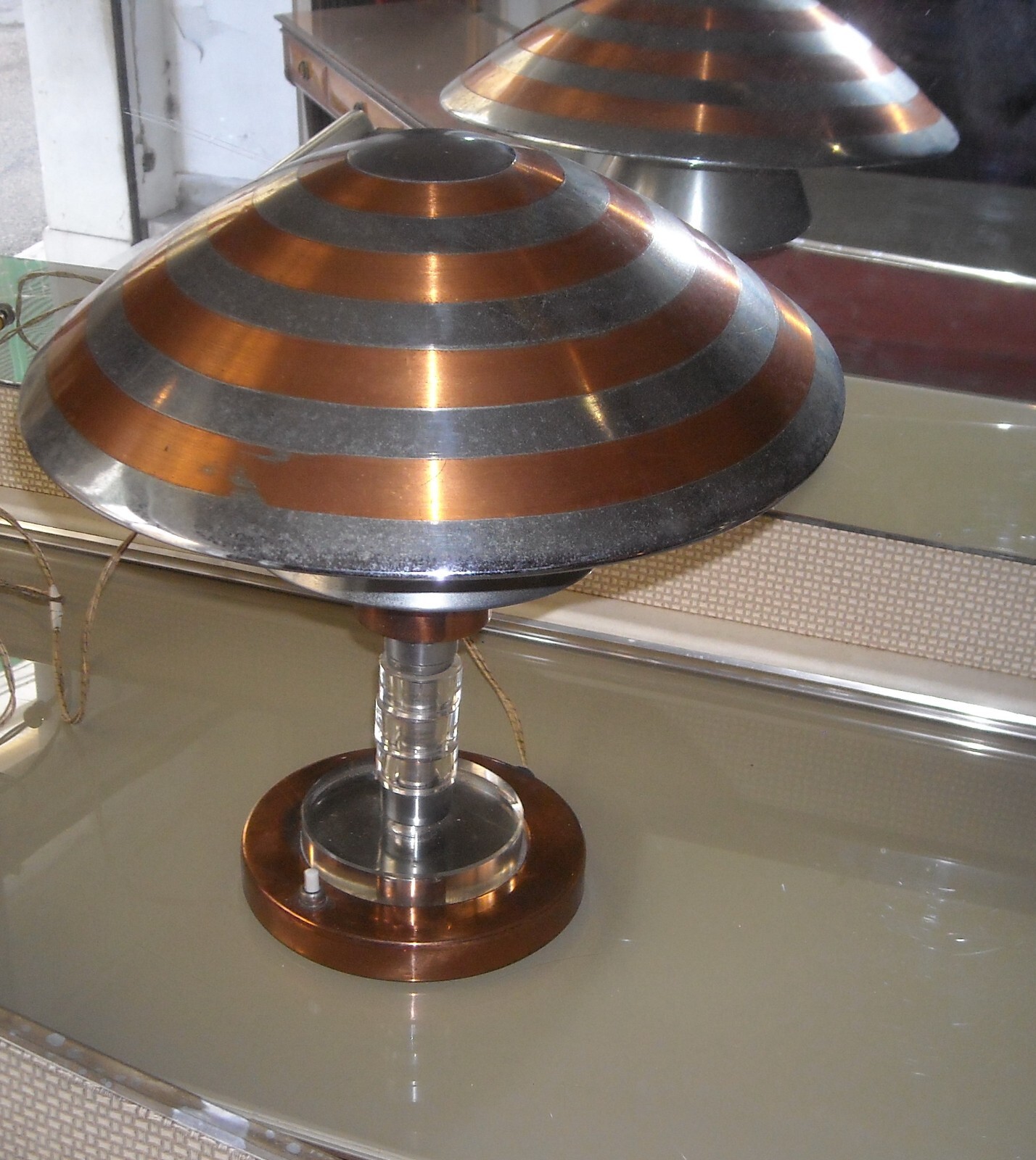 Lampada Da Tavolo Decorativa In Stile Modernariato, Era Ponti