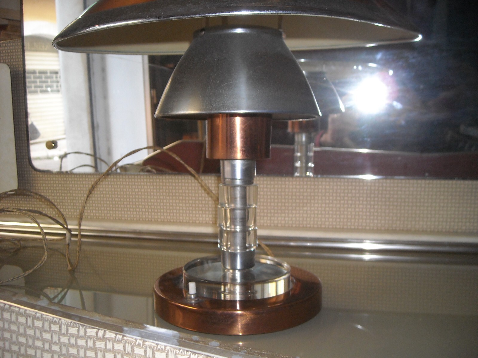 Lampada Da Tavolo Decorativa In Stile Modernariato, Era Ponti