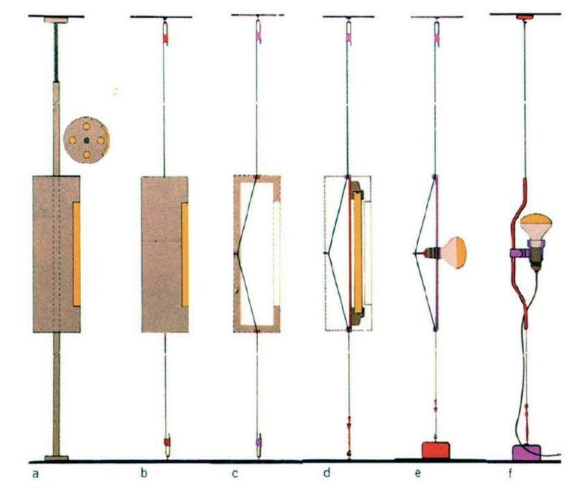 Lampada A Sospensione Parentesi Di Castiglioni E Manzù Per Flos