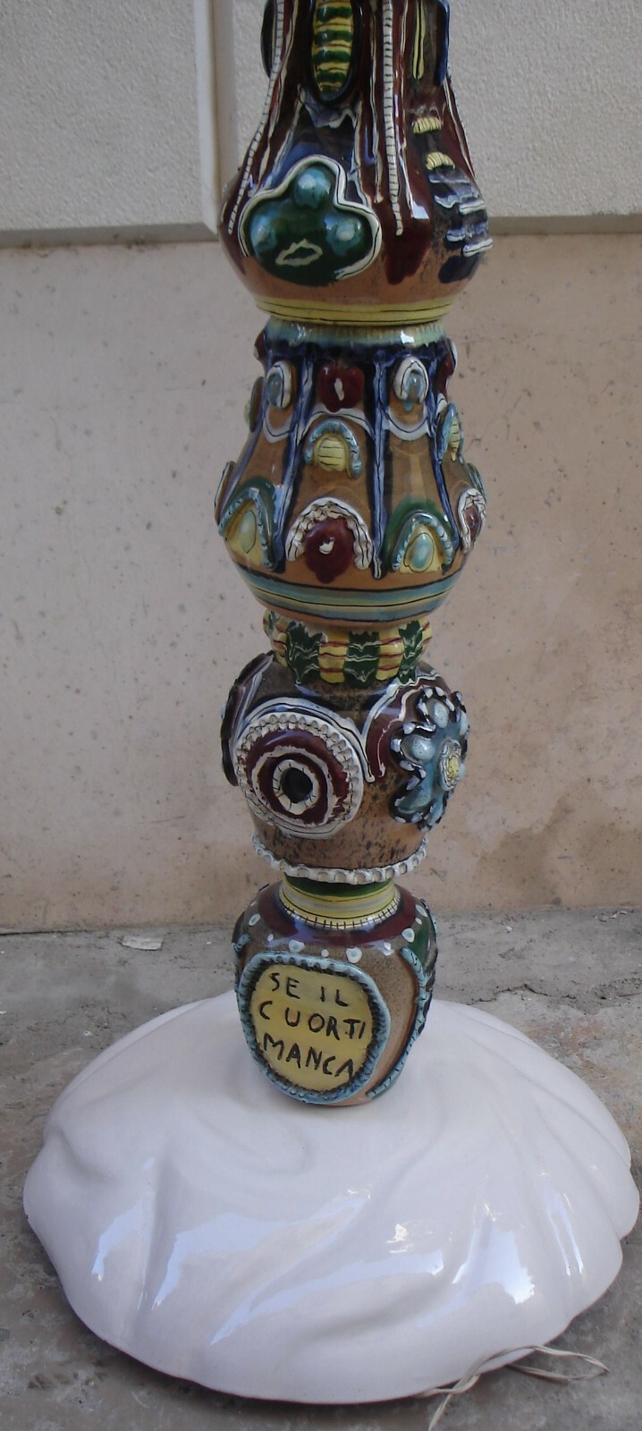 Lampada Piantana Totem In Ceramica Di Otello Rosa, San Polo, Venezia