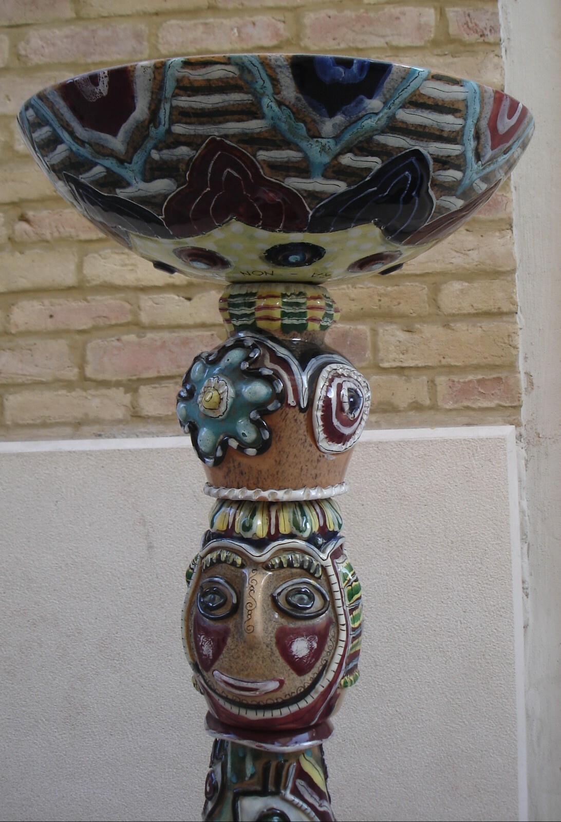 Lampada Piantana Totem In Ceramica Di Otello Rosa, San Polo, Venezia