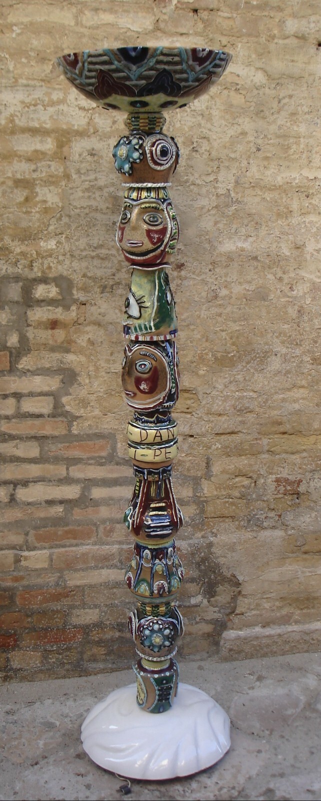Lampada Piantana Totem In Ceramica Di Otello Rosa, San Polo, Venezia