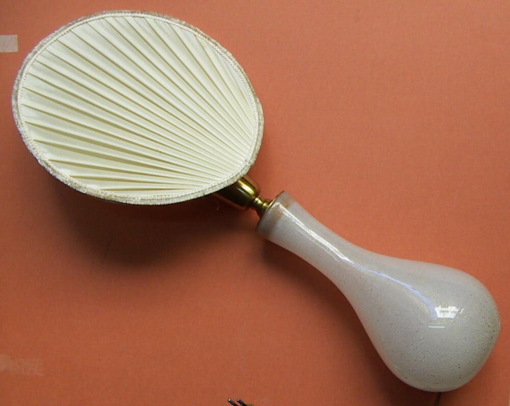 Illuminazione Design: Lampada Mister Luna, Designer Beppe Vida, Anni '70, Vetro