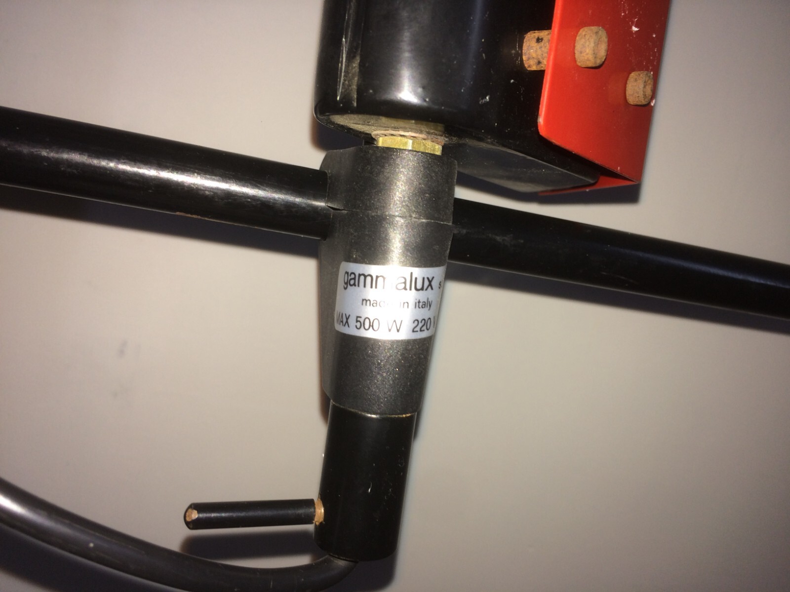 Lampada Da Terra Gammalux In Metallo Laccato