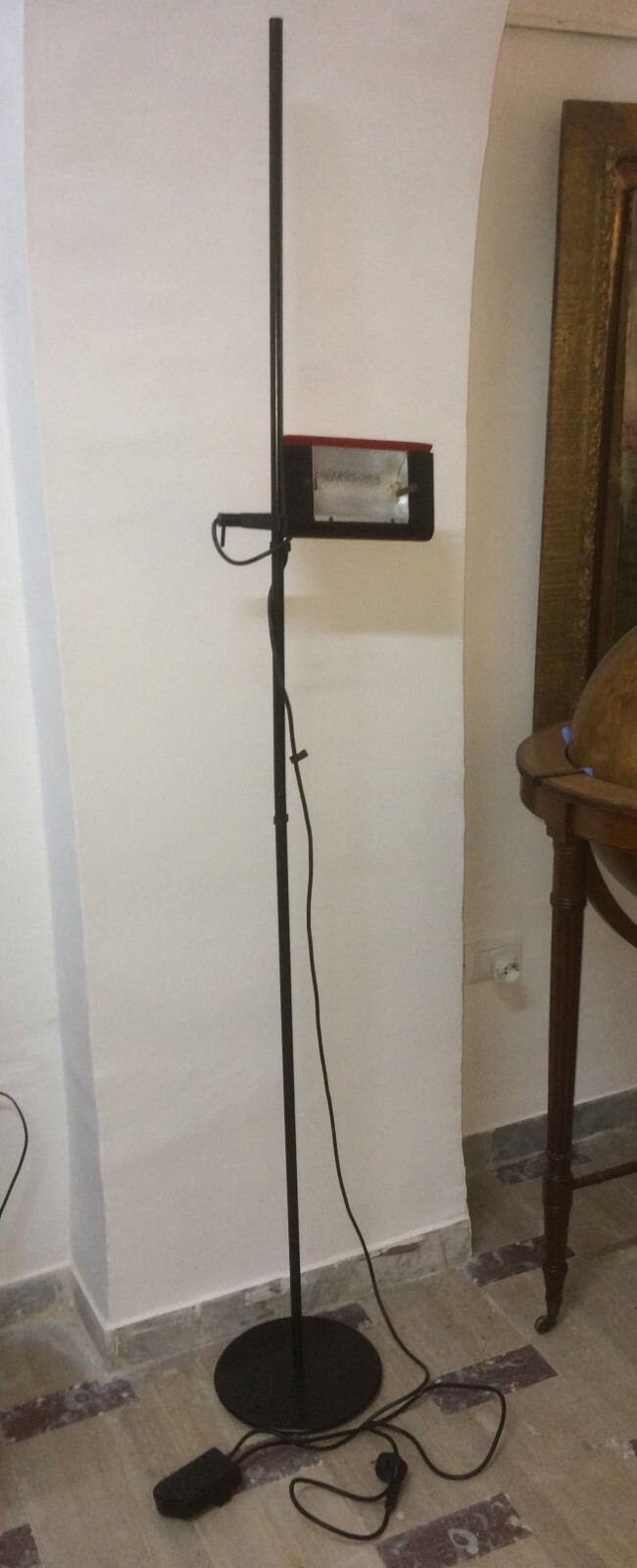 Lampada Da Terra Gammalux In Metallo Laccato