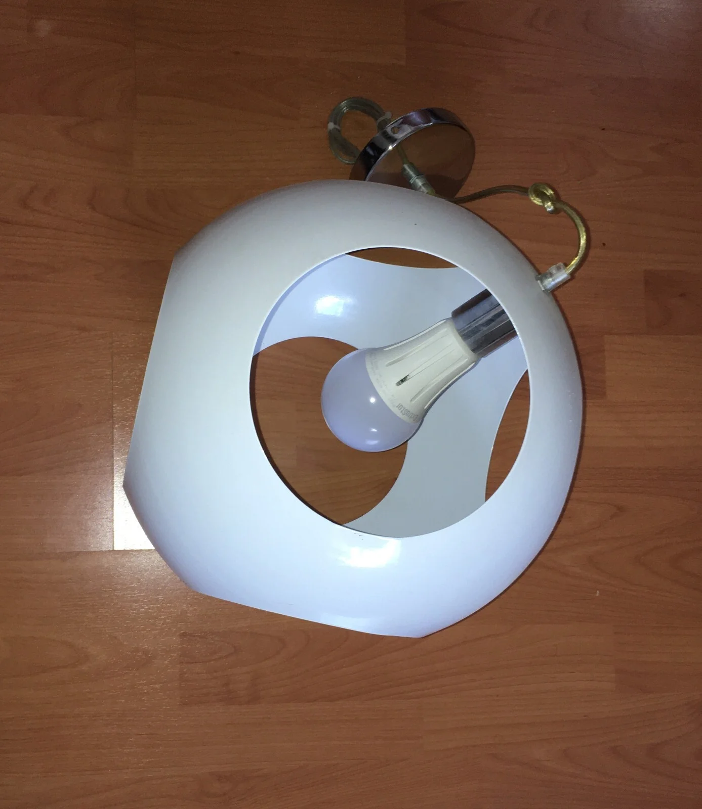 Spherical Space Age Pendant Lamp in Lacquered Metal