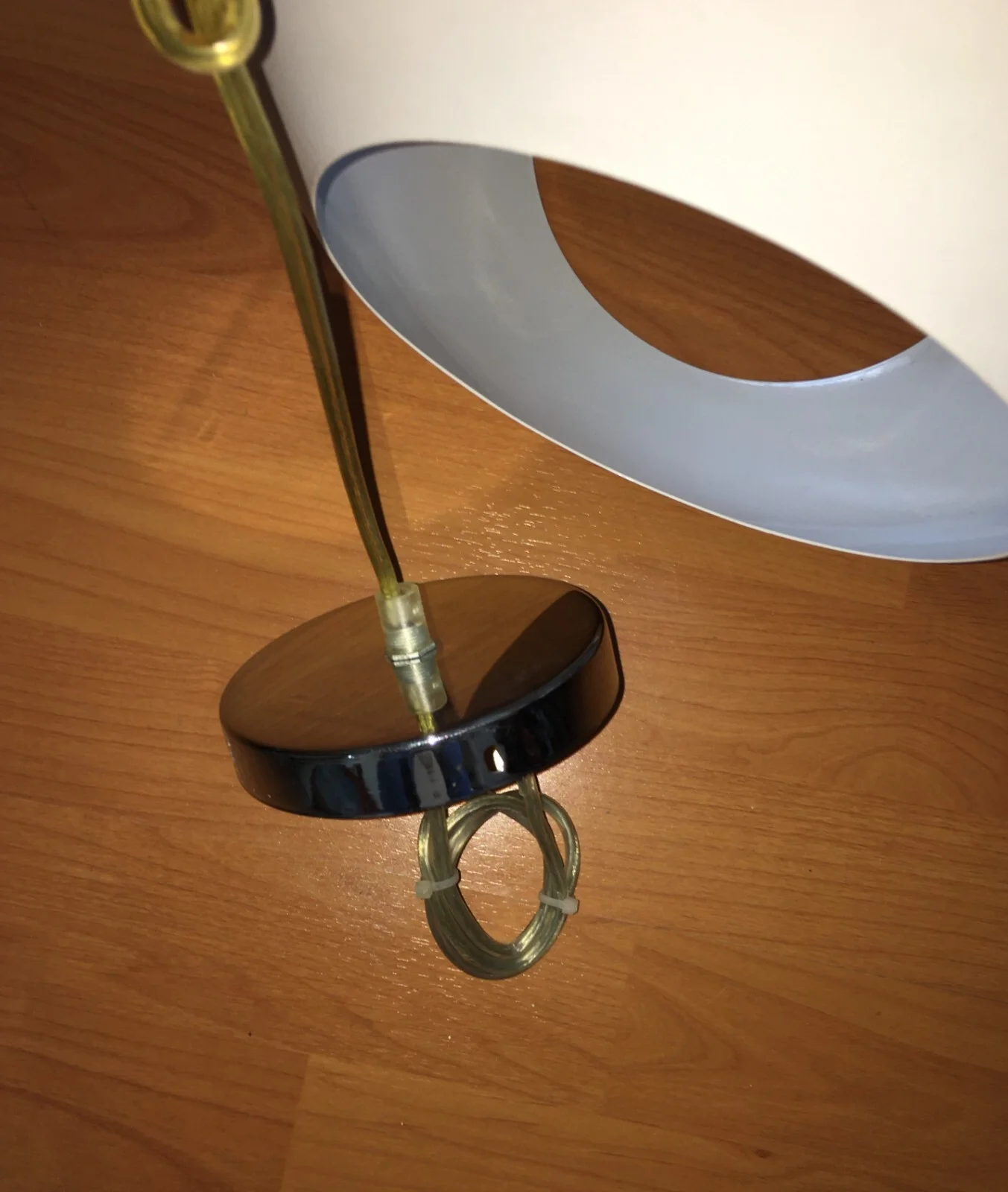 Spherical Space Age Pendant Lamp in Lacquered Metal