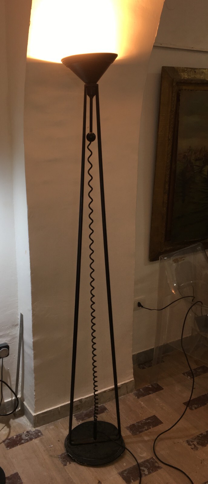 Lampada Da Terra Stilizzata   Piantana Decorativa Alogena