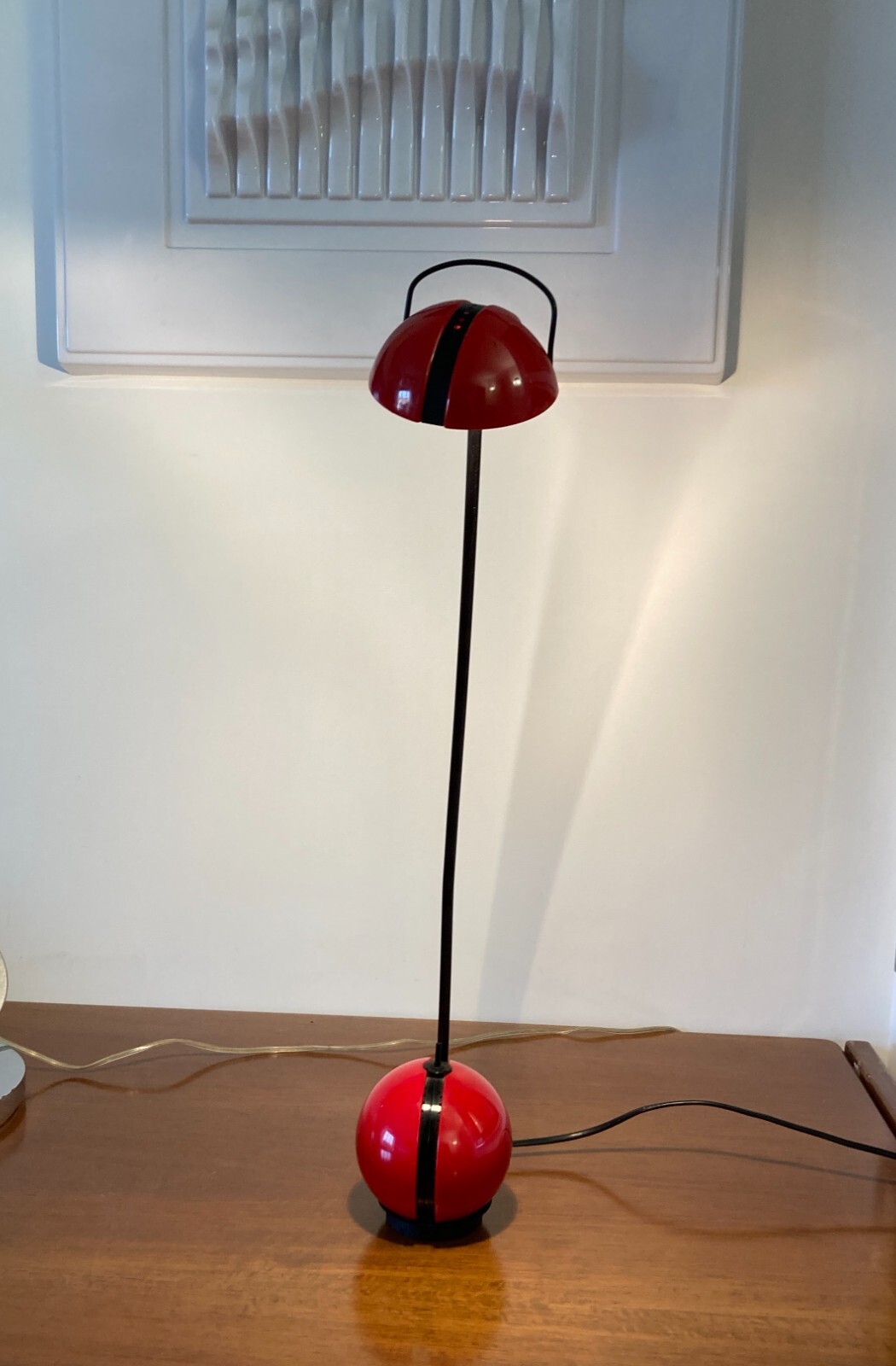 Lampada Alina Valenti   Modernariato   Design   Rossa   Non Funzionante