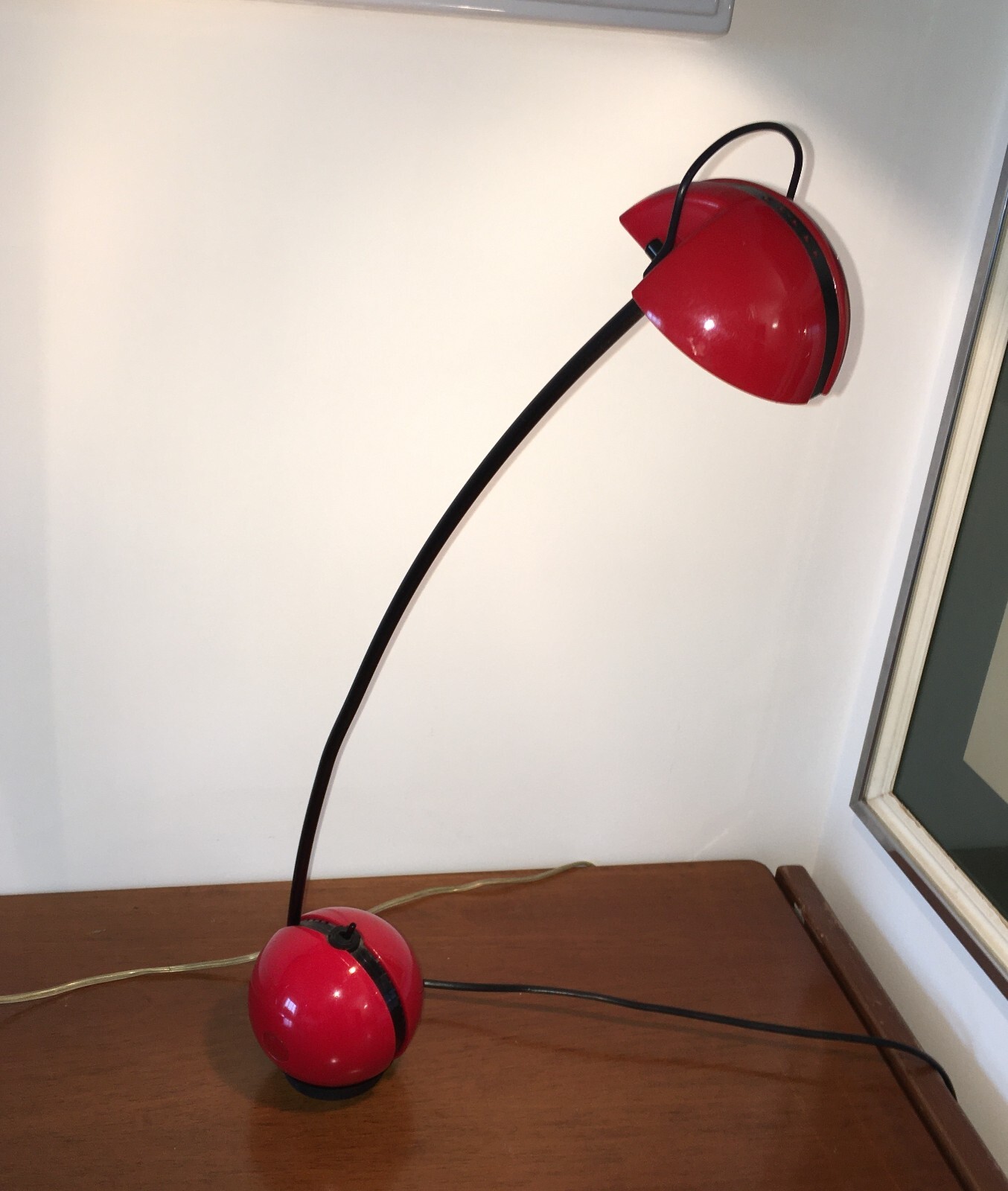 Lampada Alina Valenti   Modernariato   Design   Rossa   Non Funzionante