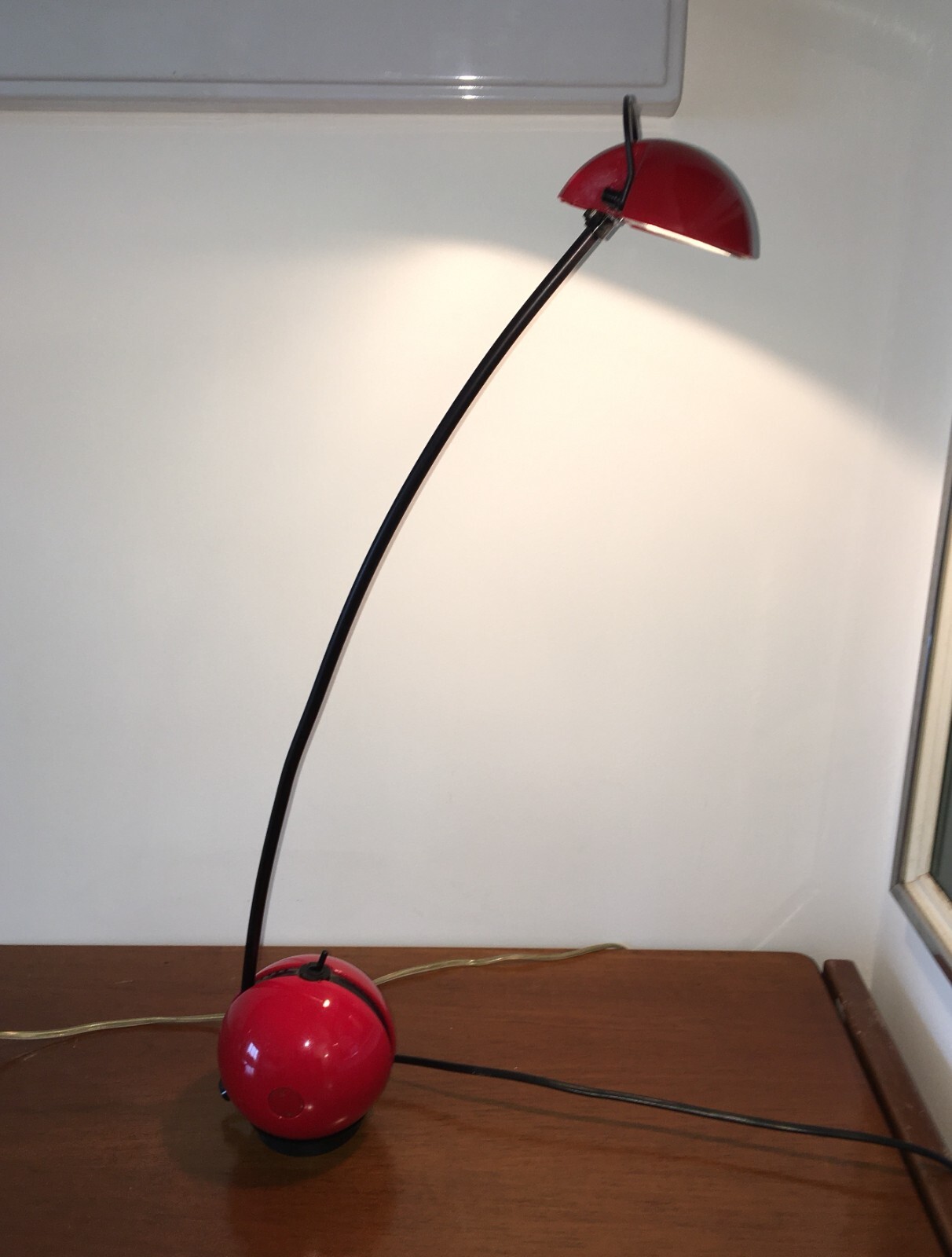 Lampada Alina Valenti   Modernariato   Design   Rossa   Non Funzionante