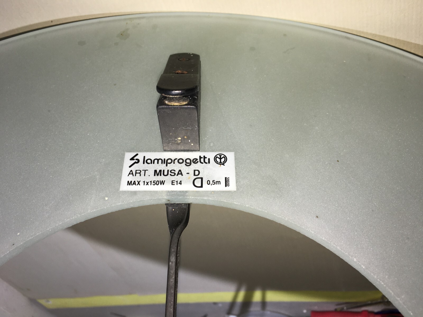 Modernariato, Design, Lampada A Sospensione Lami Progetti, Modello Musa