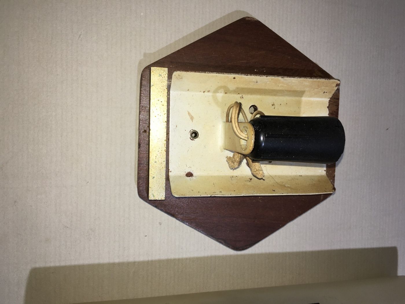 Coppia Di Appliques In Vetro E Legno, Era Gio Ponti
