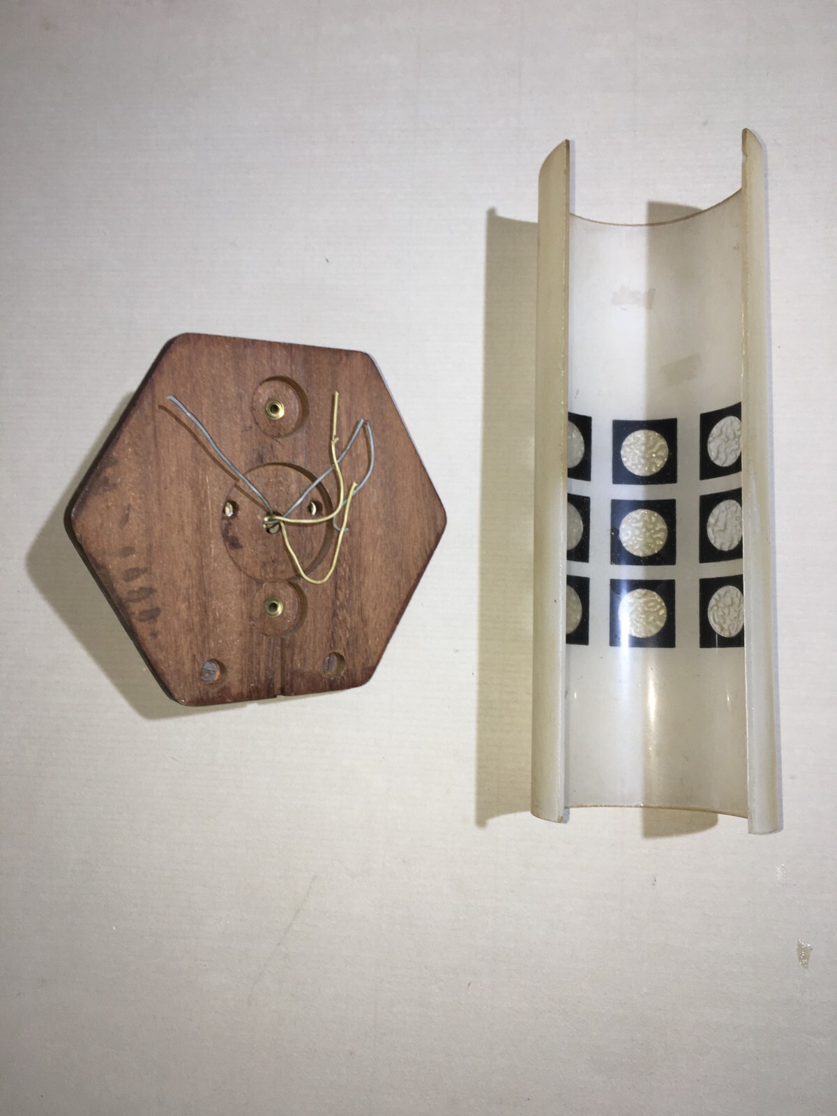 Coppia Di Appliques In Vetro E Legno, Era Gio Ponti