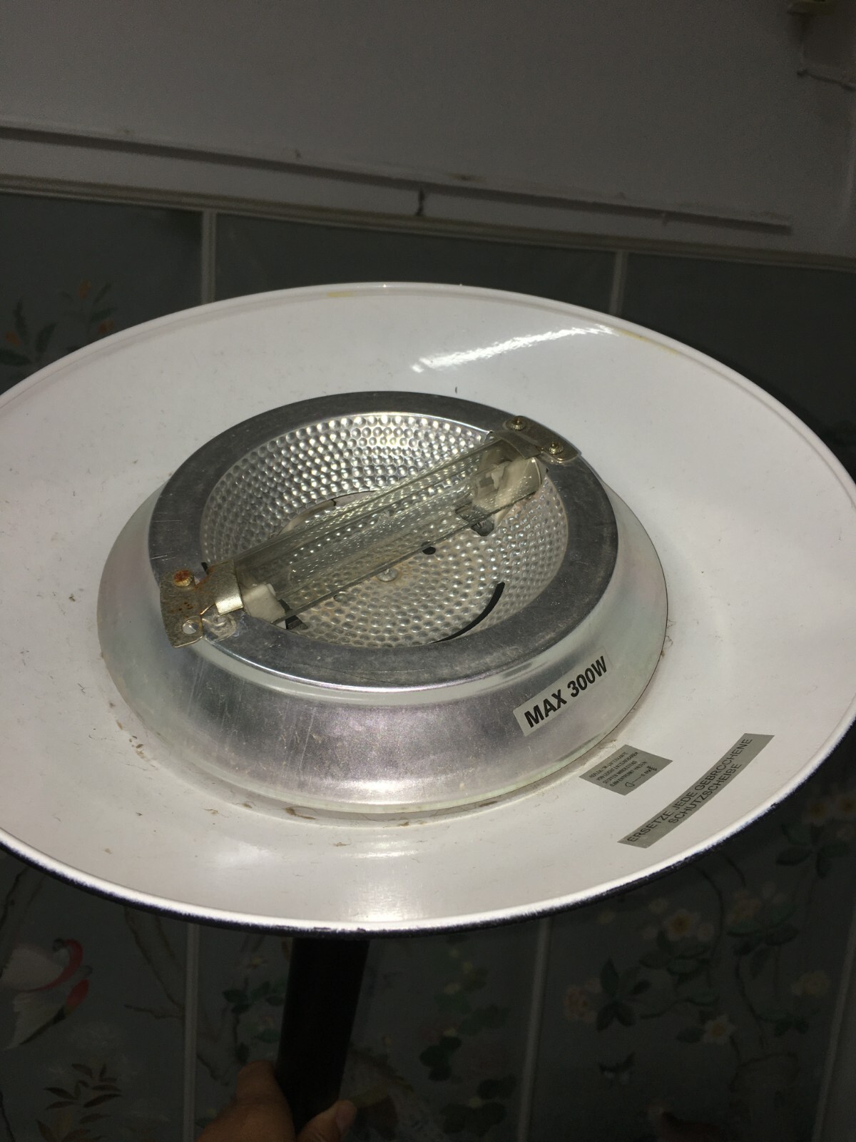 Lampada Da Pavimento (piantana) In Metallo Nero, GN & Company, Anni '80
