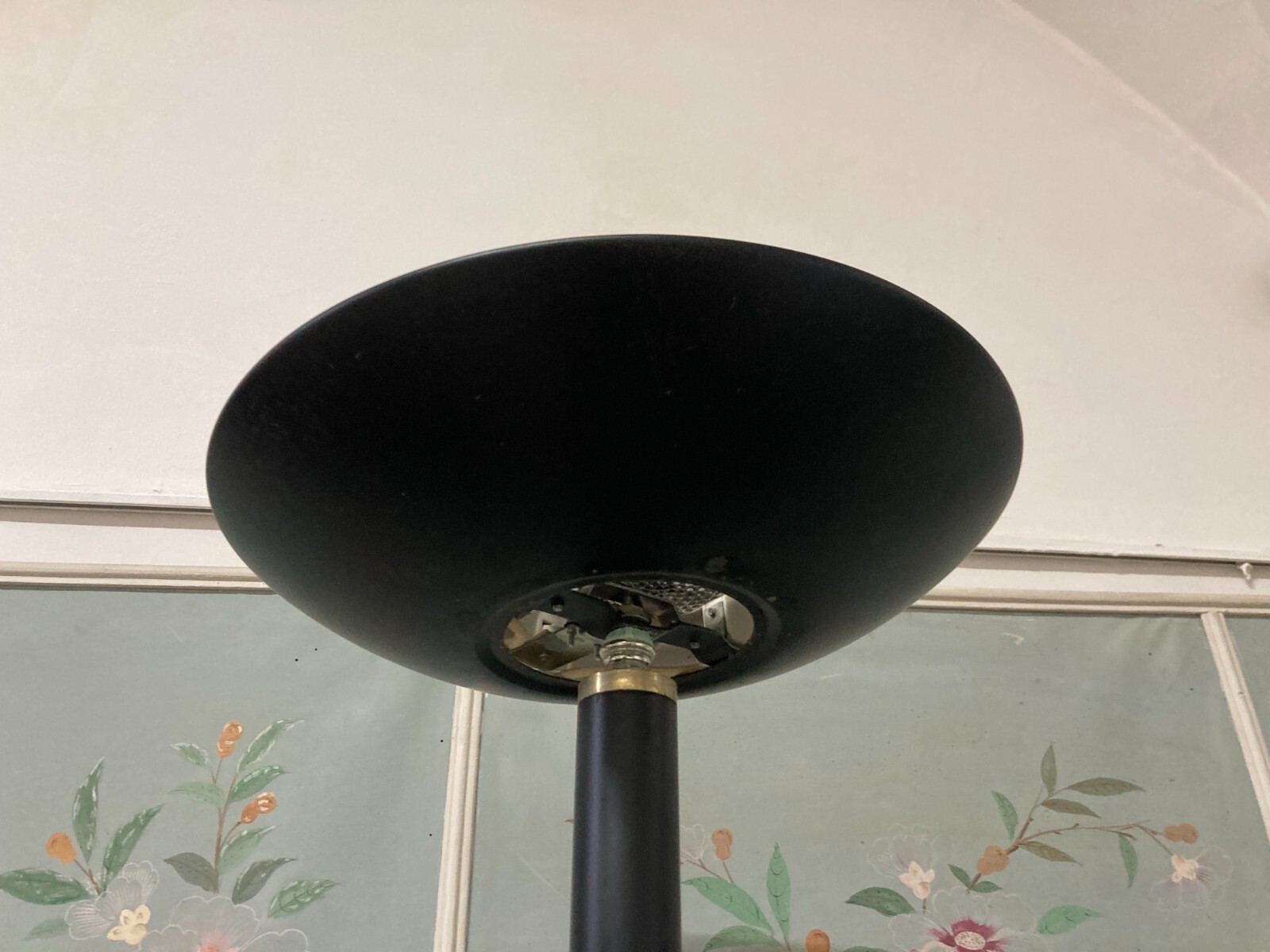 Lampada Da Pavimento (piantana) In Metallo Nero, GN & Company, Anni '80