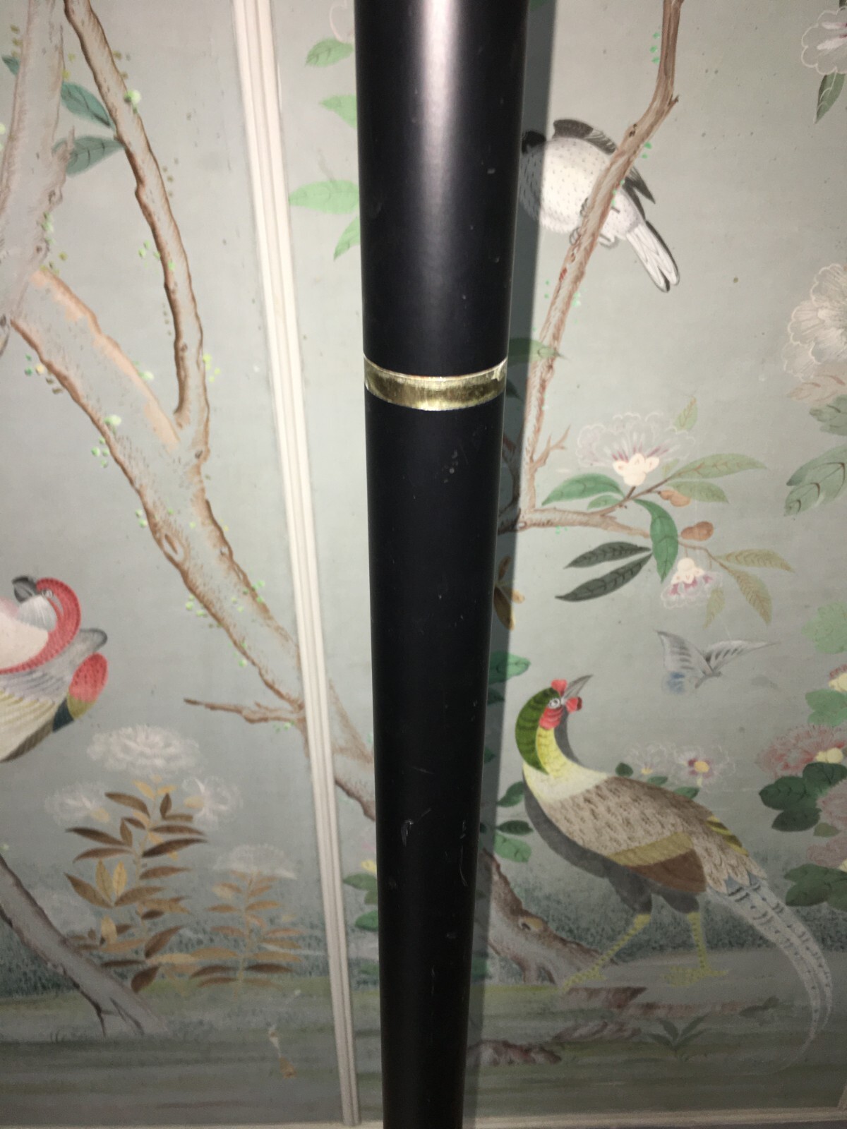 Lampada Da Pavimento (piantana) In Metallo Nero, GN & Company, Anni '80