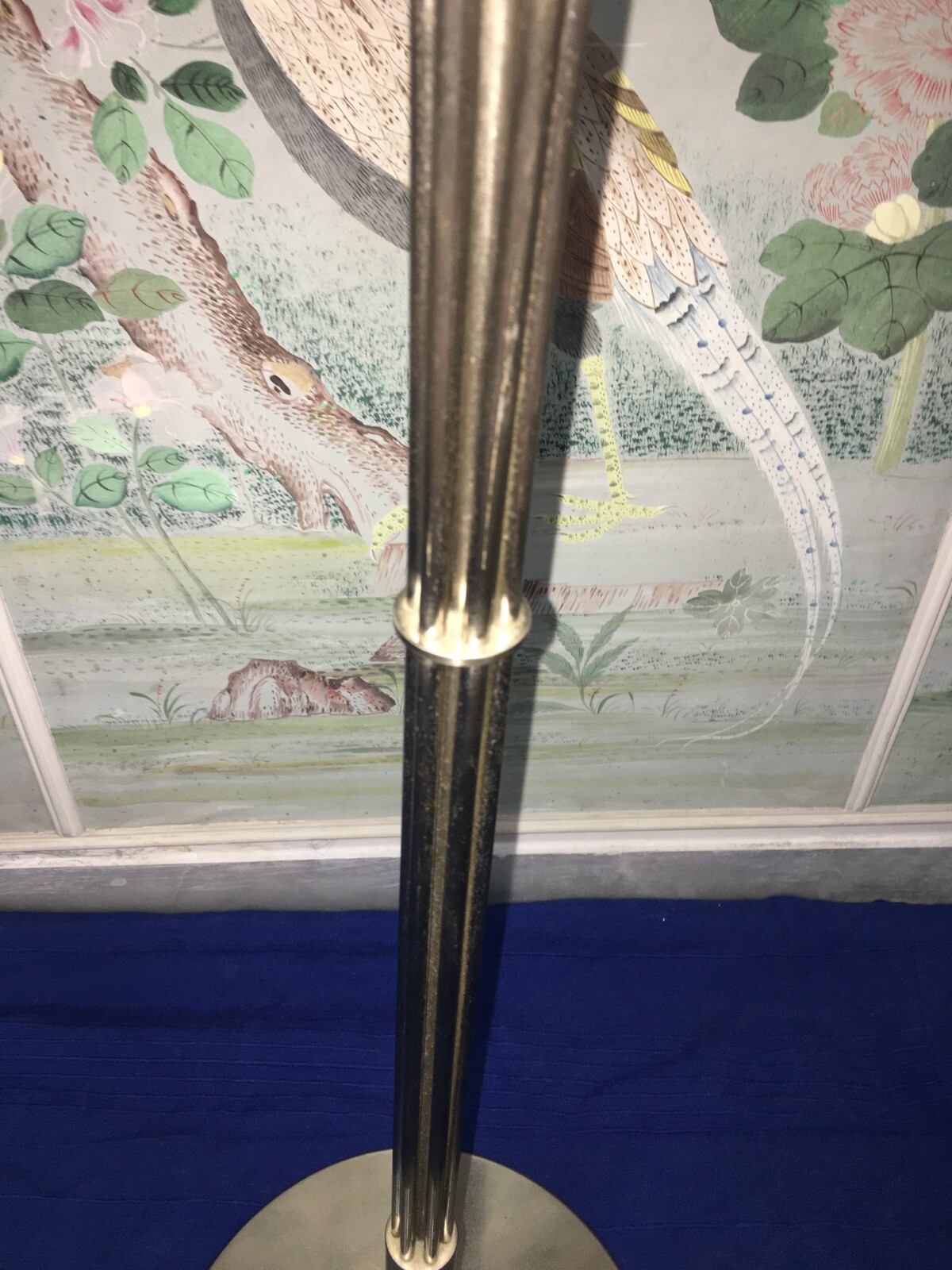 Lampada Piantana Aureliano Toso In Vetro Di Murano E Metallo