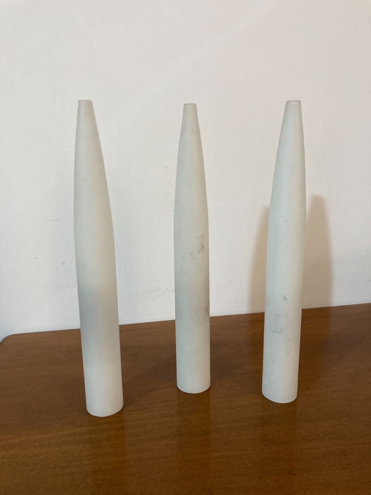 Coppe Per Lampada In Vetro Opalescente Bianco