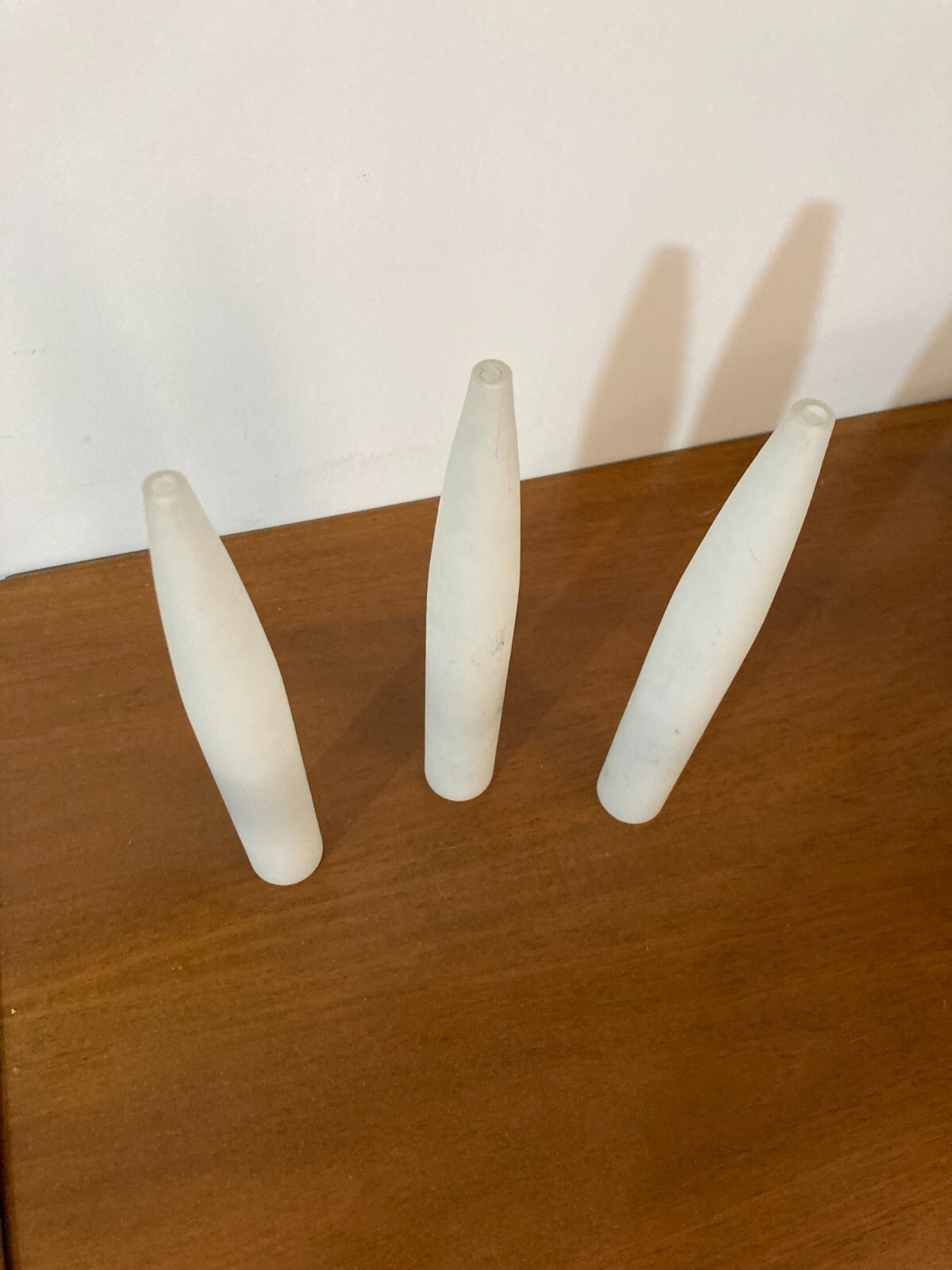 Coppe Per Lampada In Vetro Opalescente Bianco